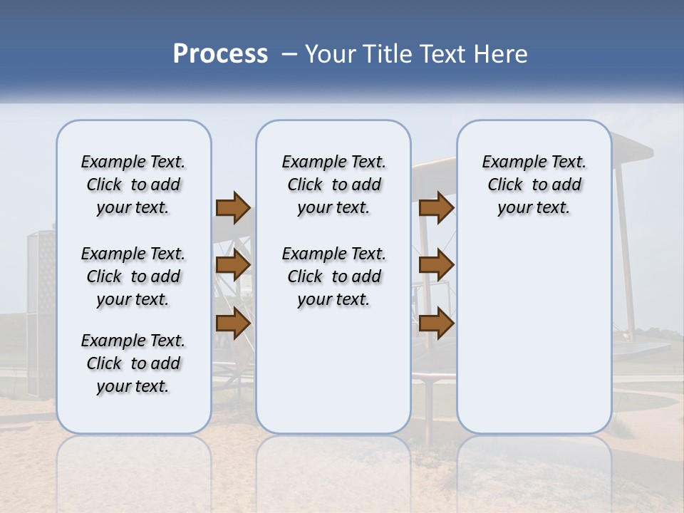 An Old Airplane Sitting On Top Of A Dirt Field PowerPoint Template