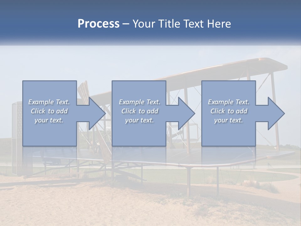 An Old Airplane Sitting On Top Of A Dirt Field PowerPoint Template
