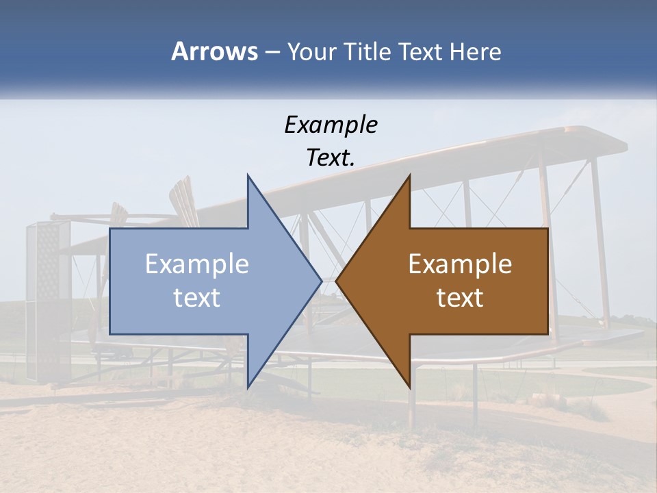 An Old Airplane Sitting On Top Of A Dirt Field PowerPoint Template