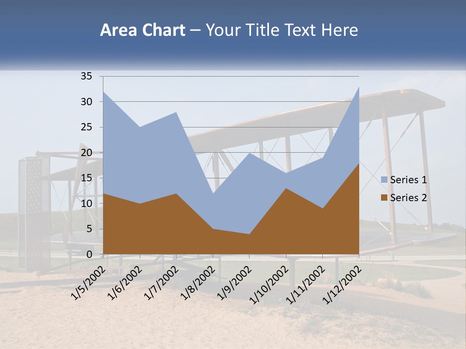 An Old Airplane Sitting On Top Of A Dirt Field PowerPoint Template