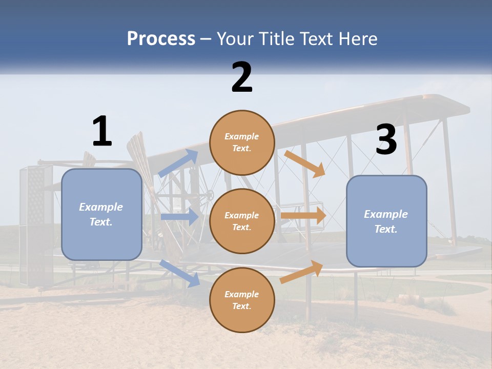 An Old Airplane Sitting On Top Of A Dirt Field PowerPoint Template