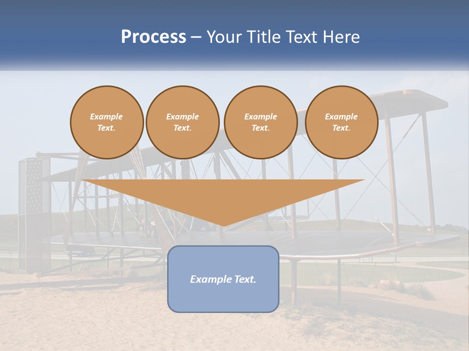 An Old Airplane Sitting On Top Of A Dirt Field PowerPoint Template