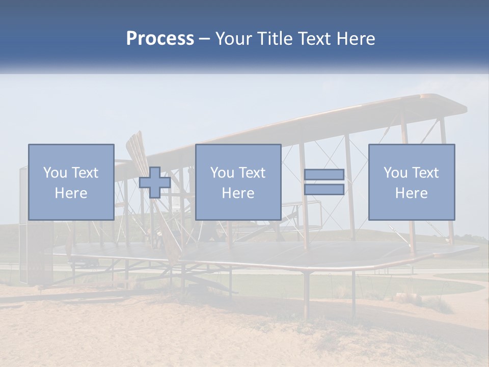 An Old Airplane Sitting On Top Of A Dirt Field PowerPoint Template