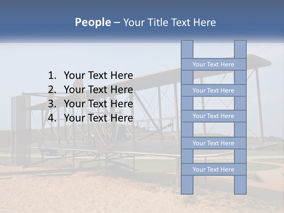 An Old Airplane Sitting On Top Of A Dirt Field PowerPoint Template