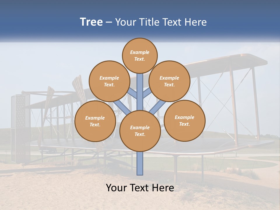 An Old Airplane Sitting On Top Of A Dirt Field PowerPoint Template