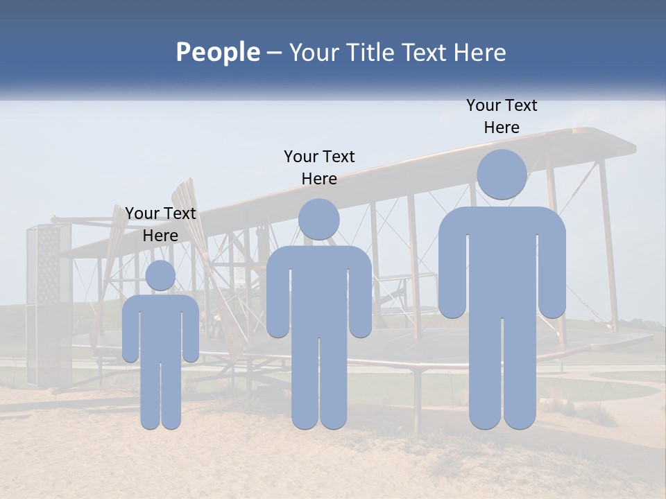 An Old Airplane Sitting On Top Of A Dirt Field PowerPoint Template