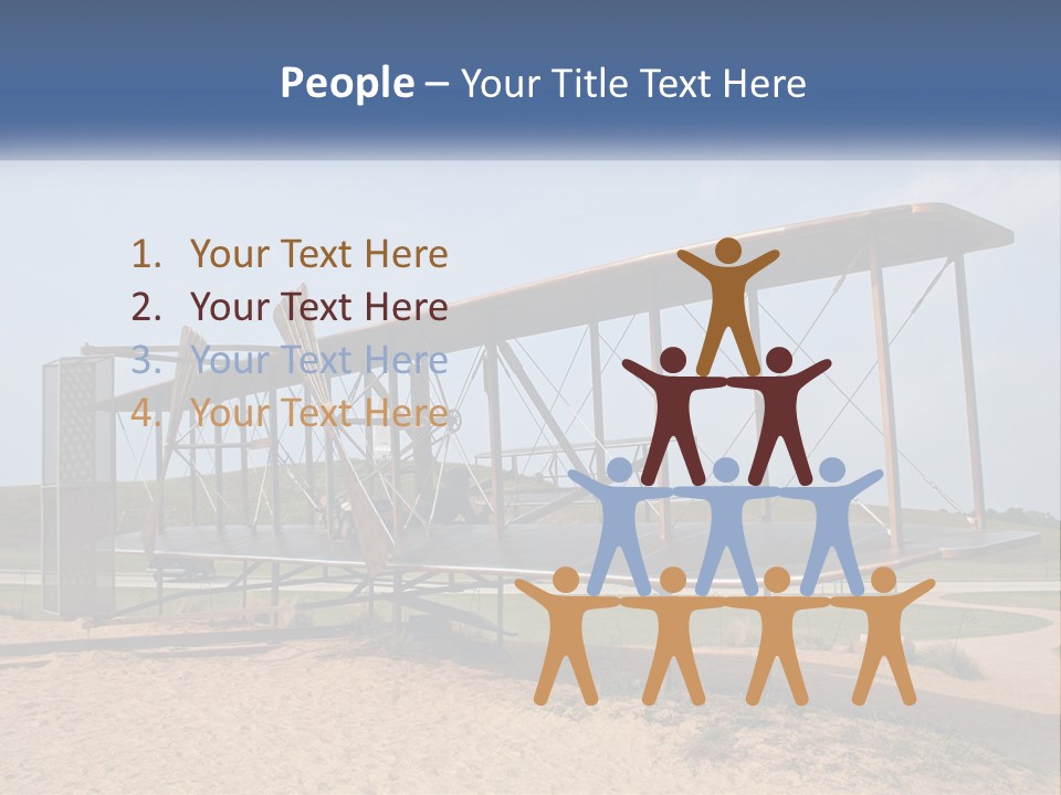 An Old Airplane Sitting On Top Of A Dirt Field PowerPoint Template