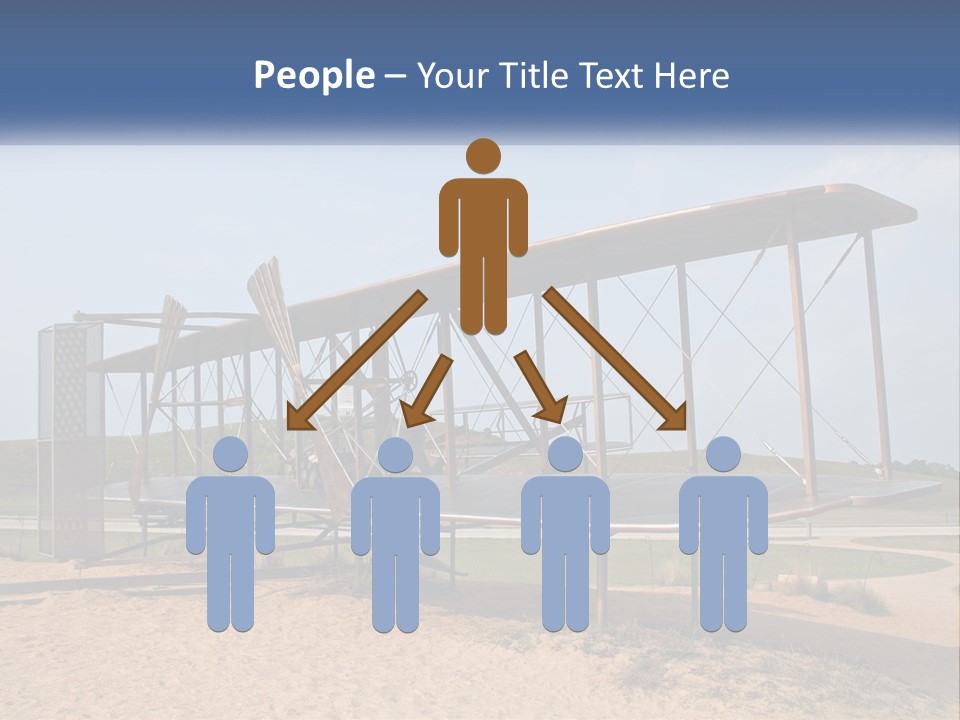 An Old Airplane Sitting On Top Of A Dirt Field PowerPoint Template