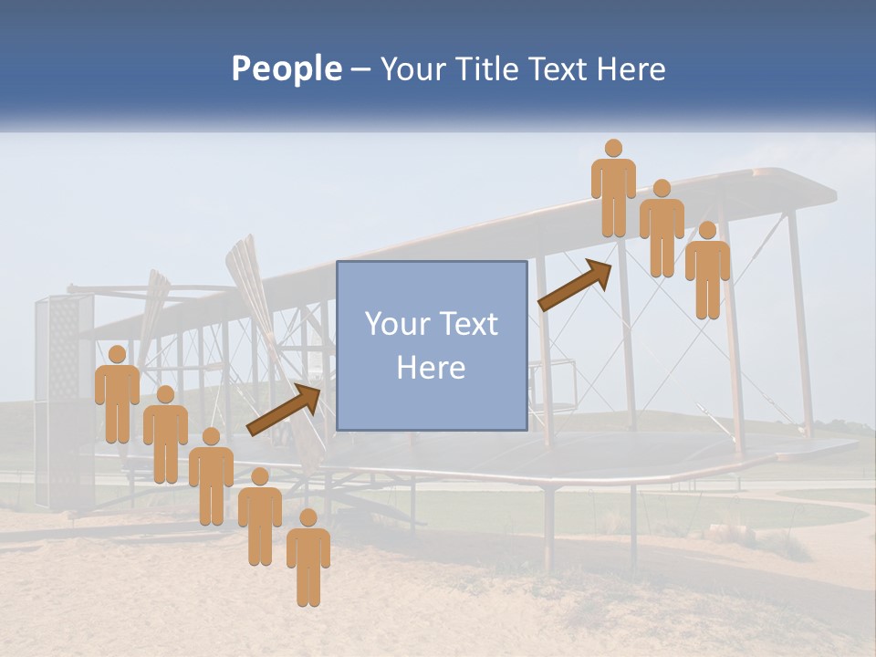 An Old Airplane Sitting On Top Of A Dirt Field PowerPoint Template