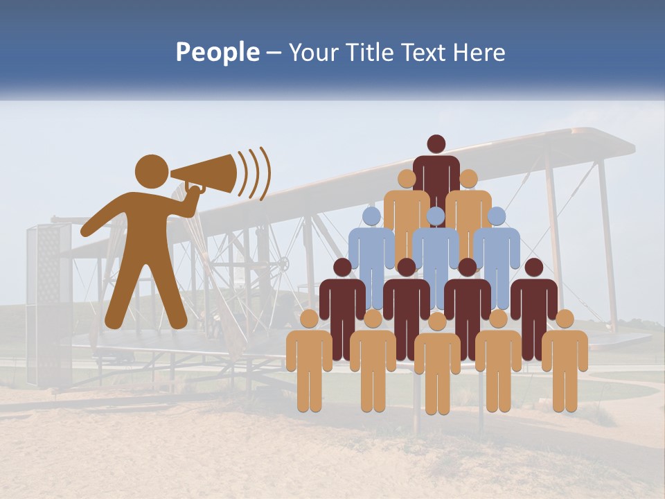 An Old Airplane Sitting On Top Of A Dirt Field PowerPoint Template