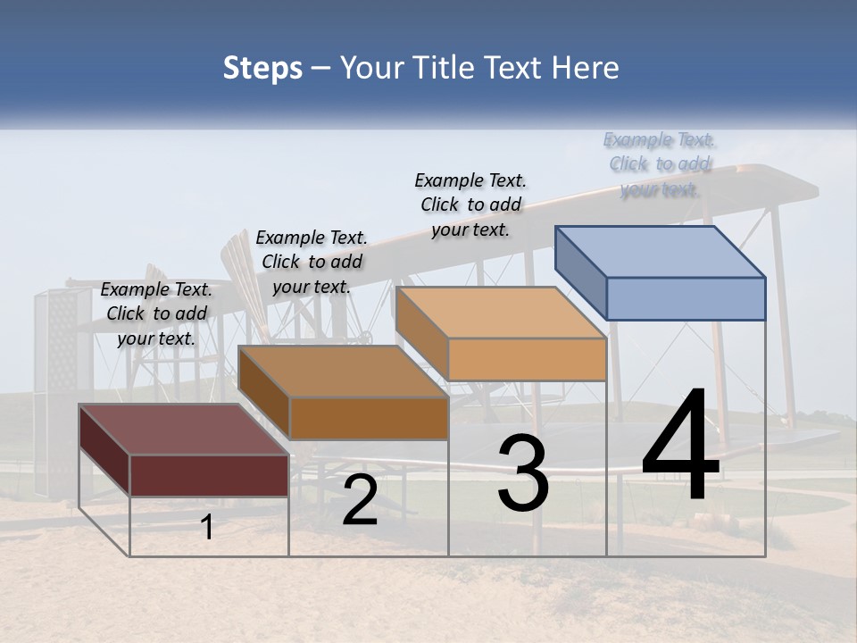 An Old Airplane Sitting On Top Of A Dirt Field PowerPoint Template