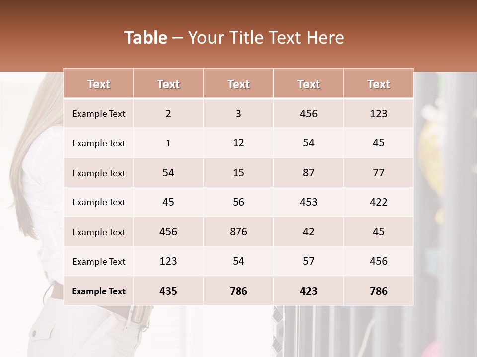 A Woman Is Holding A Laptop In Front Of A Server PowerPoint Template