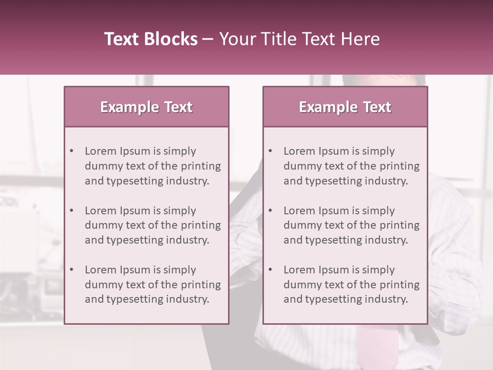 A Man Is Holding A Pink Tie And Looking At His Cell Phone PowerPoint Template