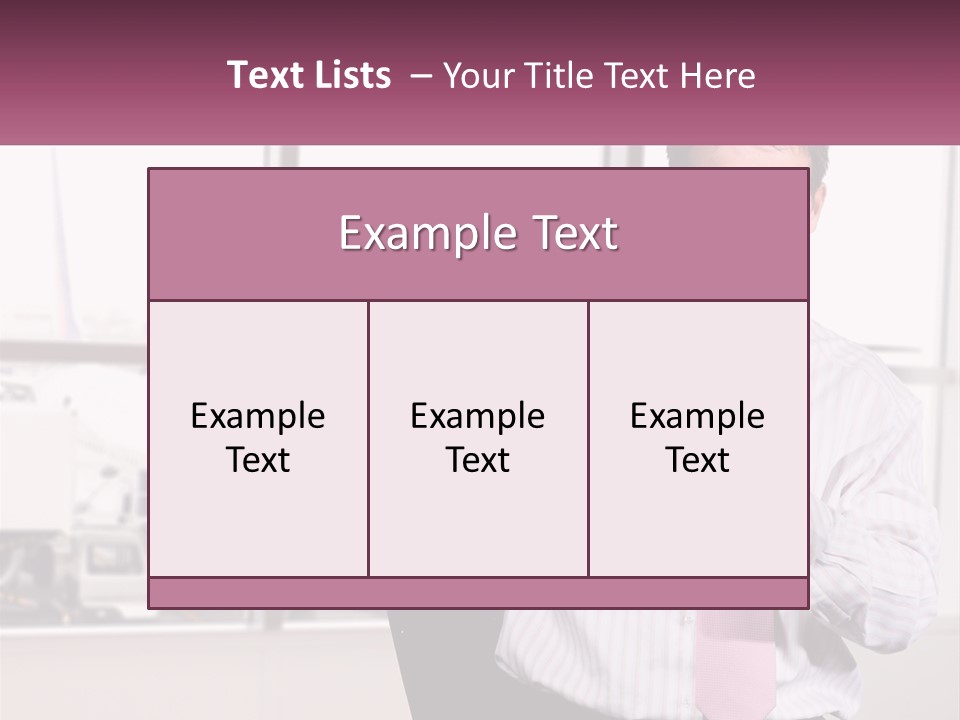 A Man Is Holding A Pink Tie And Looking At His Cell Phone PowerPoint Template
