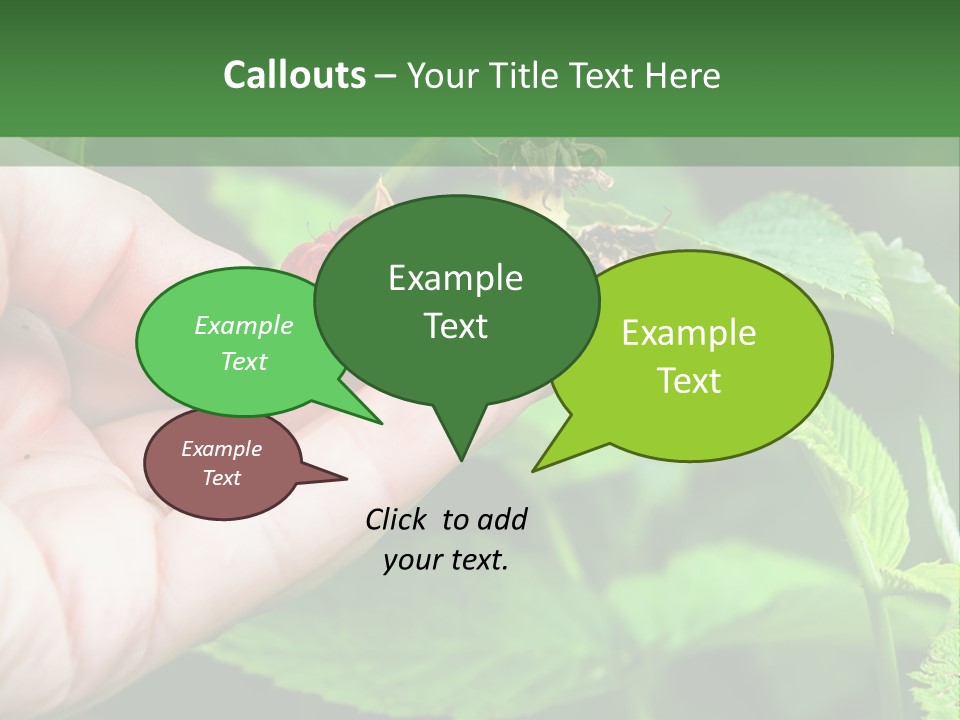 A Person Holding A Berry In Their Hand PowerPoint Template