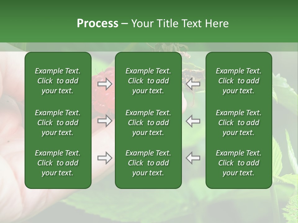 A Person Holding A Berry In Their Hand PowerPoint Template