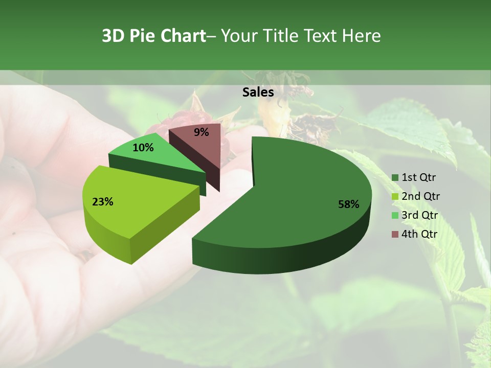 A Person Holding A Berry In Their Hand PowerPoint Template