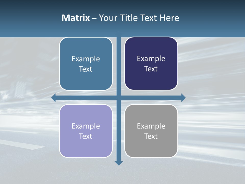 A Blurry Image Of A City Street At Night PowerPoint Template