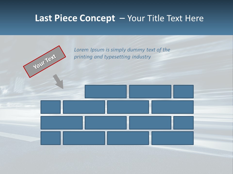 A Blurry Image Of A City Street At Night PowerPoint Template