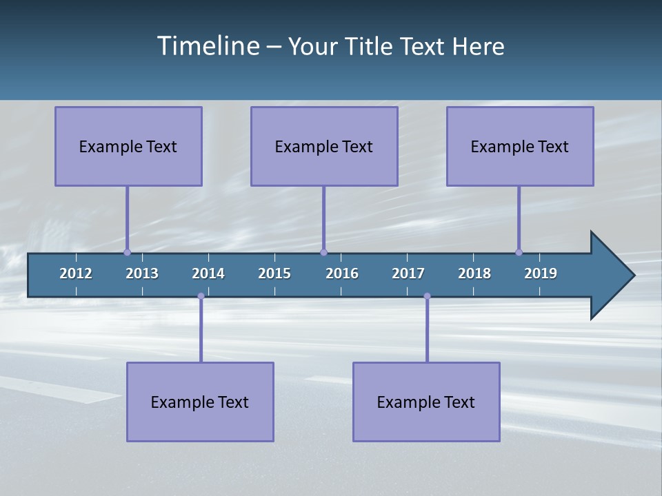 A Blurry Image Of A City Street At Night PowerPoint Template