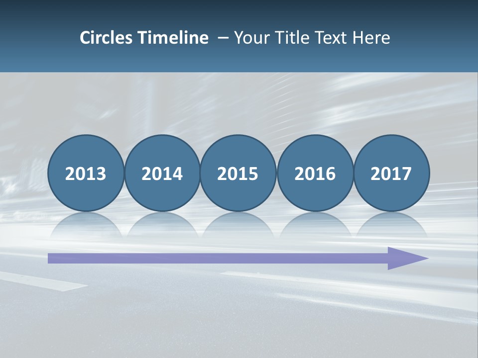 A Blurry Image Of A City Street At Night PowerPoint Template