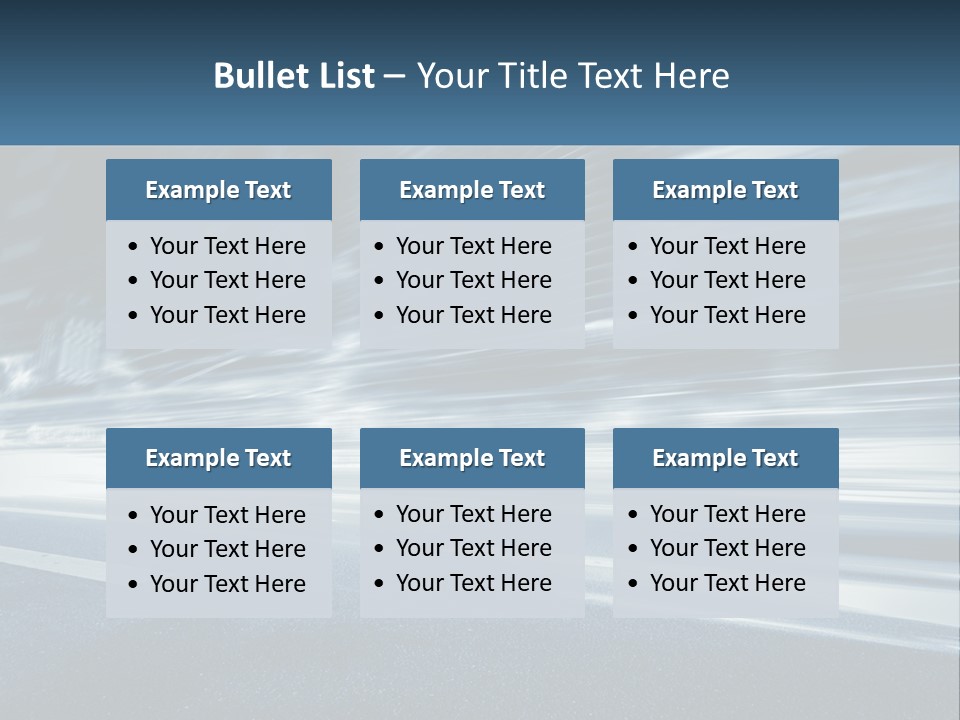 A Blurry Image Of A City Street At Night PowerPoint Template
