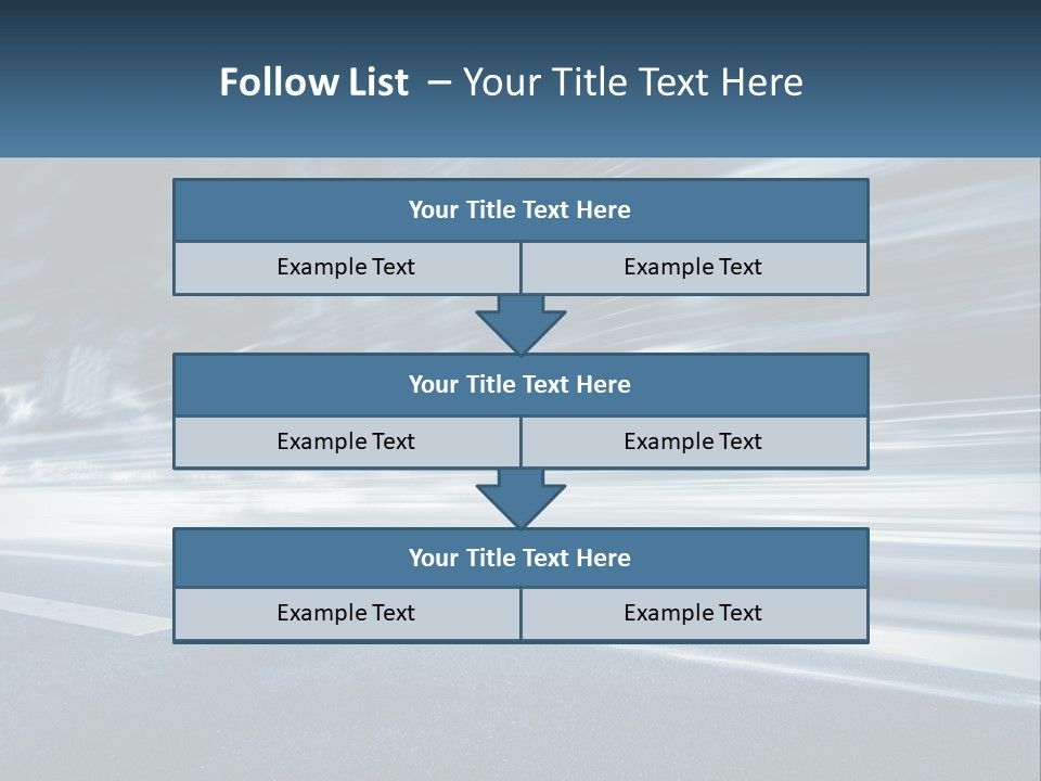 A Blurry Image Of A City Street At Night PowerPoint Template