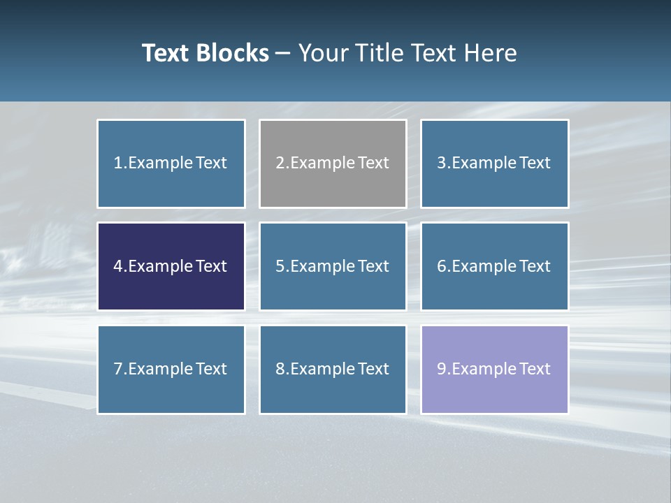 A Blurry Image Of A City Street At Night PowerPoint Template