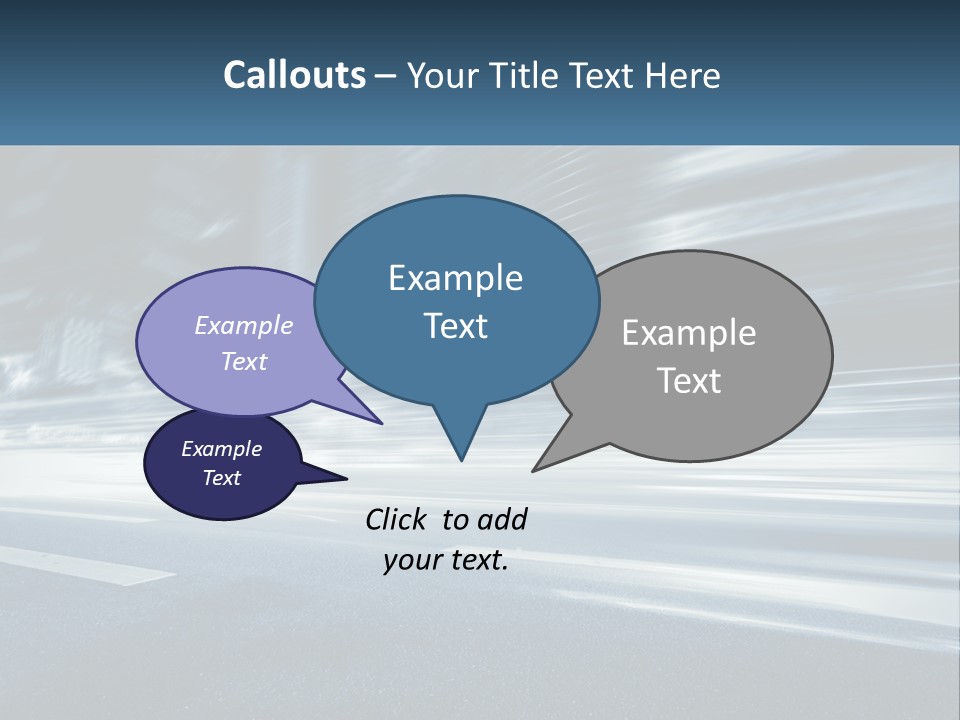 A Blurry Image Of A City Street At Night PowerPoint Template