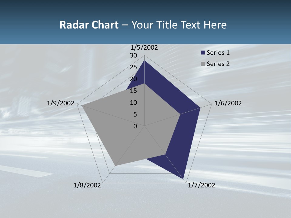 A Blurry Image Of A City Street At Night PowerPoint Template