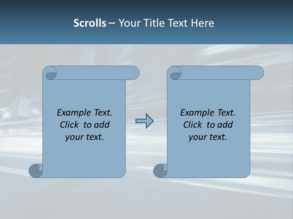 A Blurry Image Of A City Street At Night PowerPoint Template