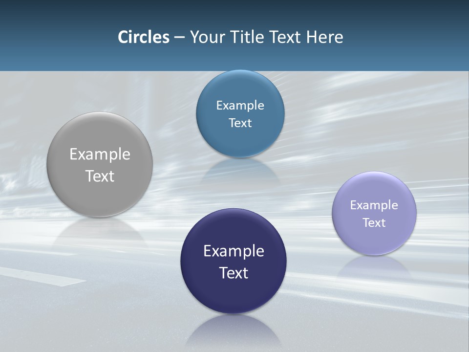 A Blurry Image Of A City Street At Night PowerPoint Template