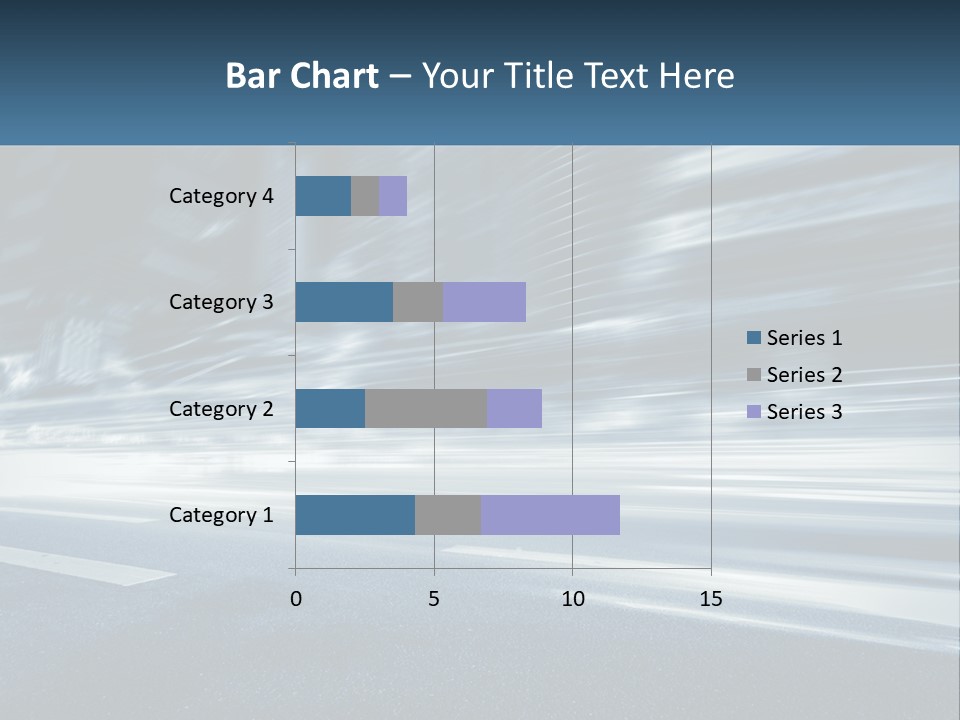 A Blurry Image Of A City Street At Night PowerPoint Template