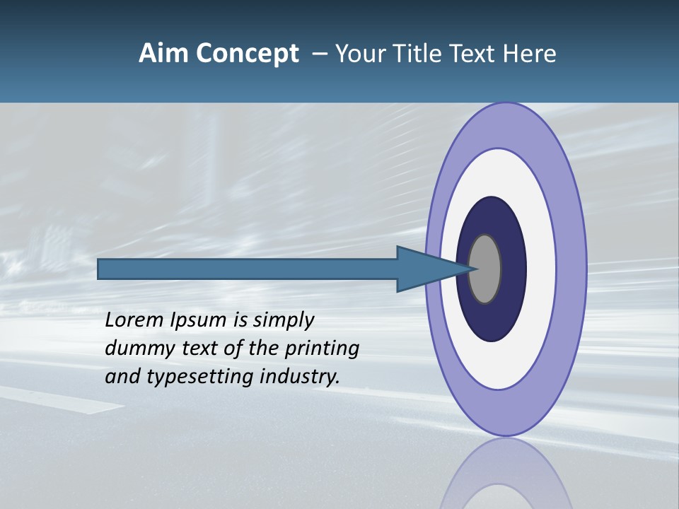 A Blurry Image Of A City Street At Night PowerPoint Template