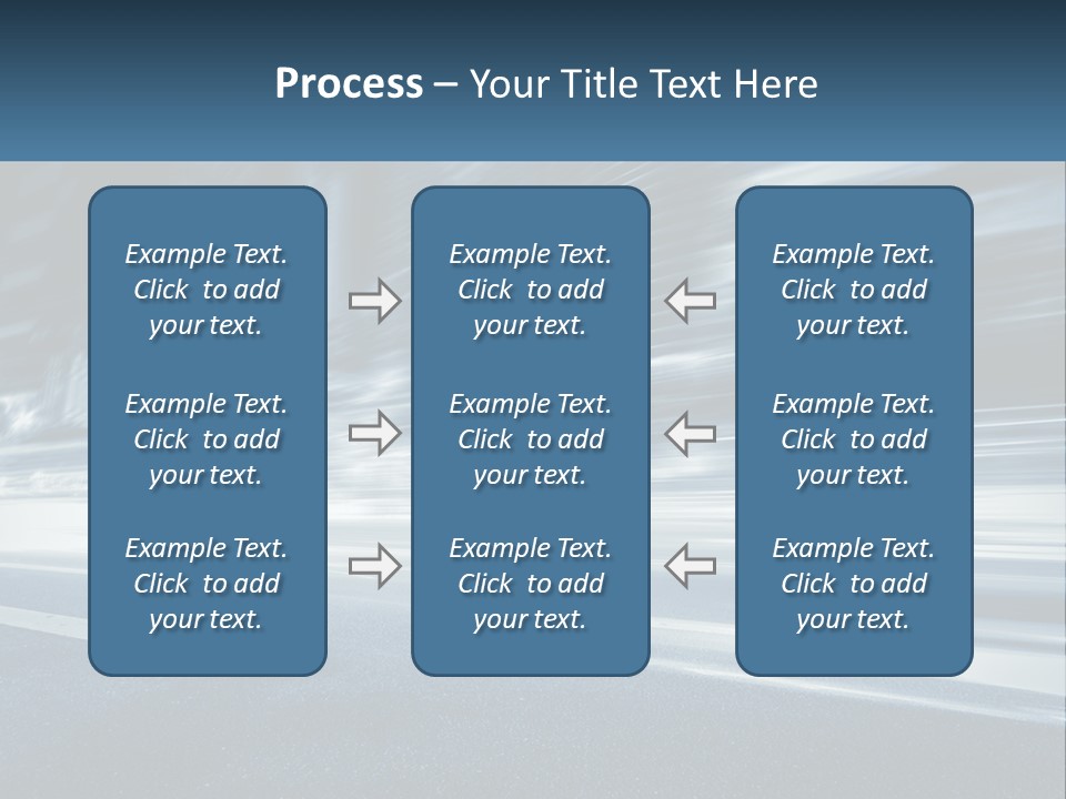 A Blurry Image Of A City Street At Night PowerPoint Template