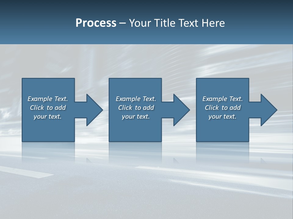 A Blurry Image Of A City Street At Night PowerPoint Template