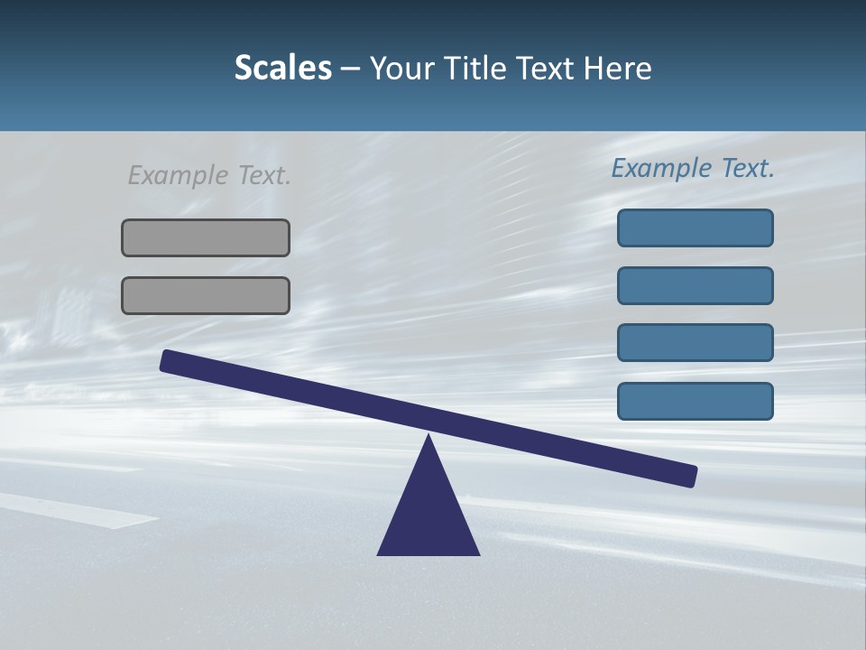 A Blurry Image Of A City Street At Night PowerPoint Template