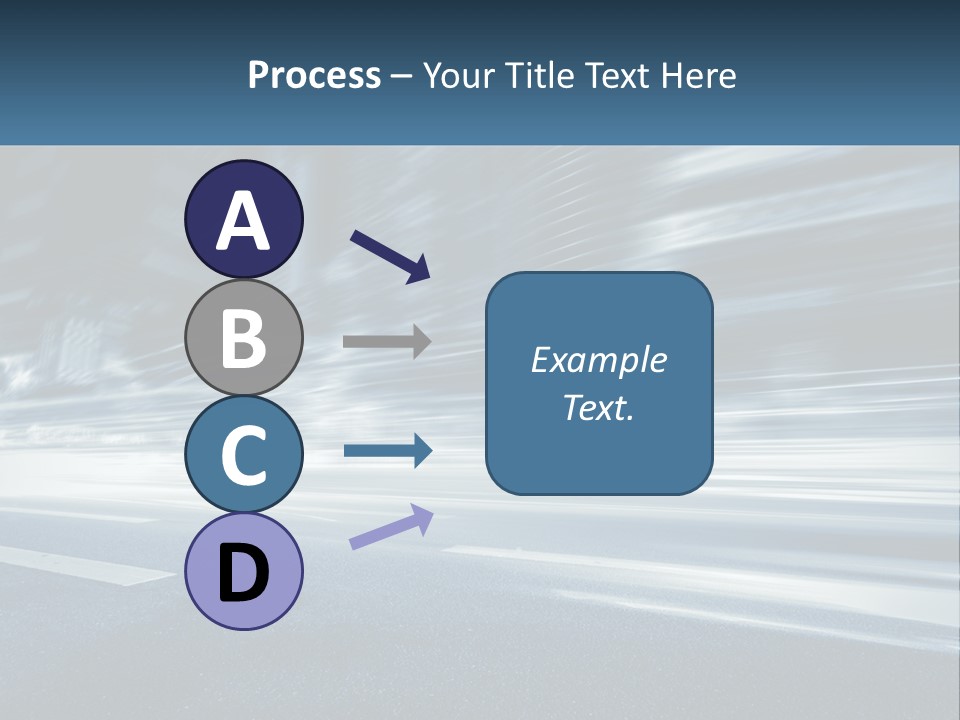 A Blurry Image Of A City Street At Night PowerPoint Template
