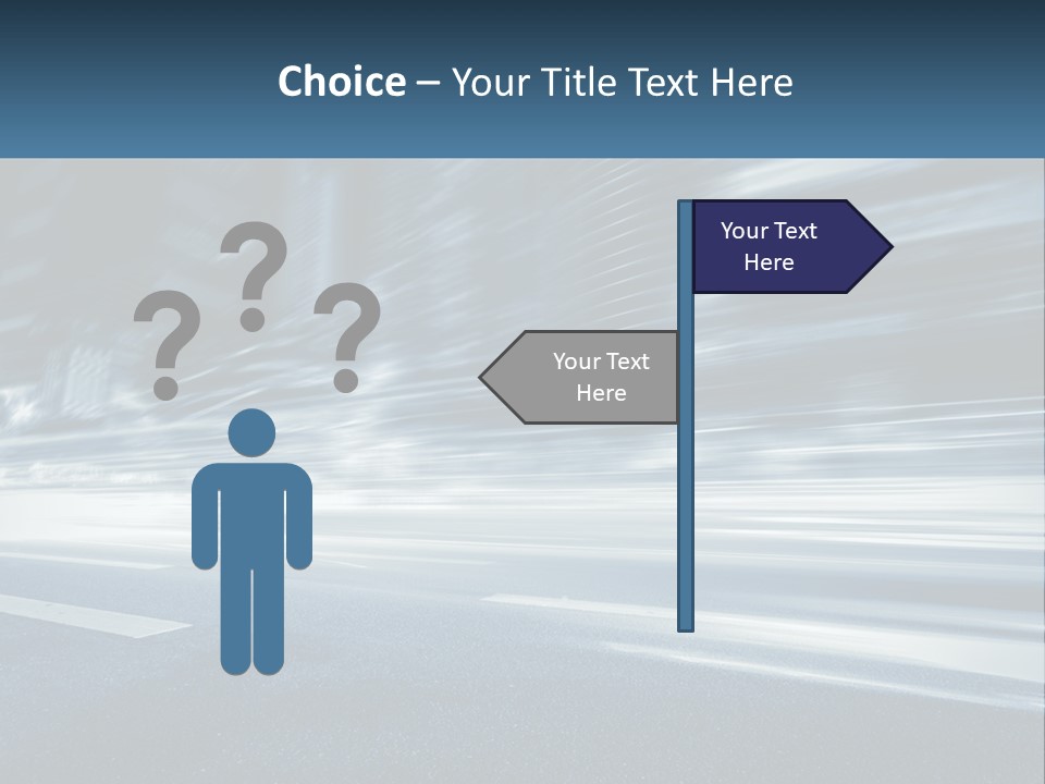 A Blurry Image Of A City Street At Night PowerPoint Template