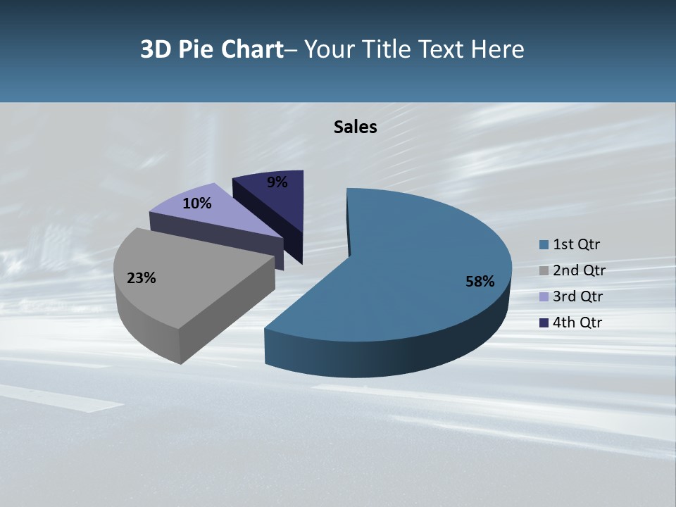 A Blurry Image Of A City Street At Night PowerPoint Template
