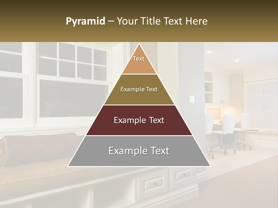 A Room With A Window, A Couch And A Table PowerPoint Template