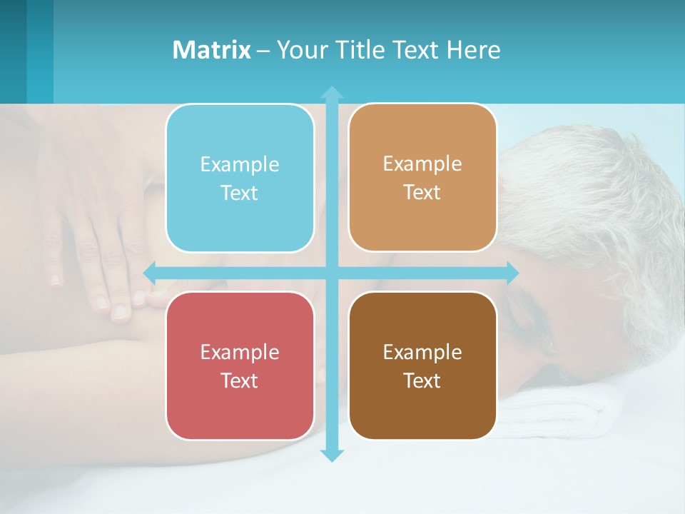 A Man Getting A Back Massage From A Woman PowerPoint Template