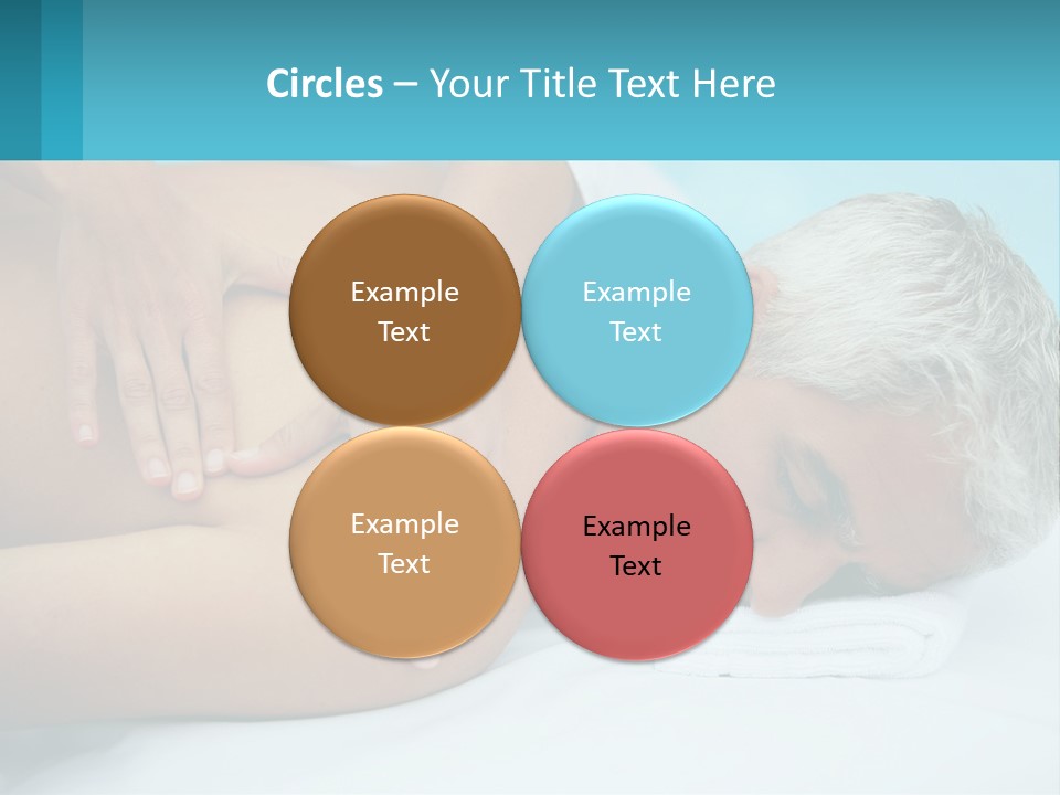 A Man Getting A Back Massage From A Woman PowerPoint Template