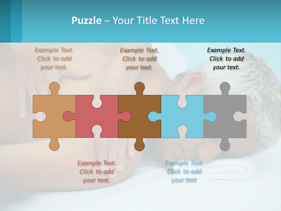 A Man Getting A Back Massage From A Woman PowerPoint Template