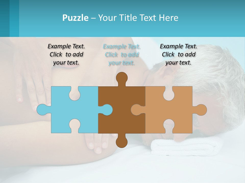 A Man Getting A Back Massage From A Woman PowerPoint Template