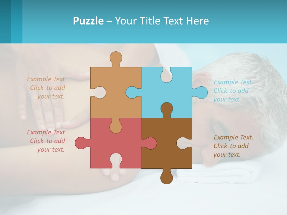 A Man Getting A Back Massage From A Woman PowerPoint Template