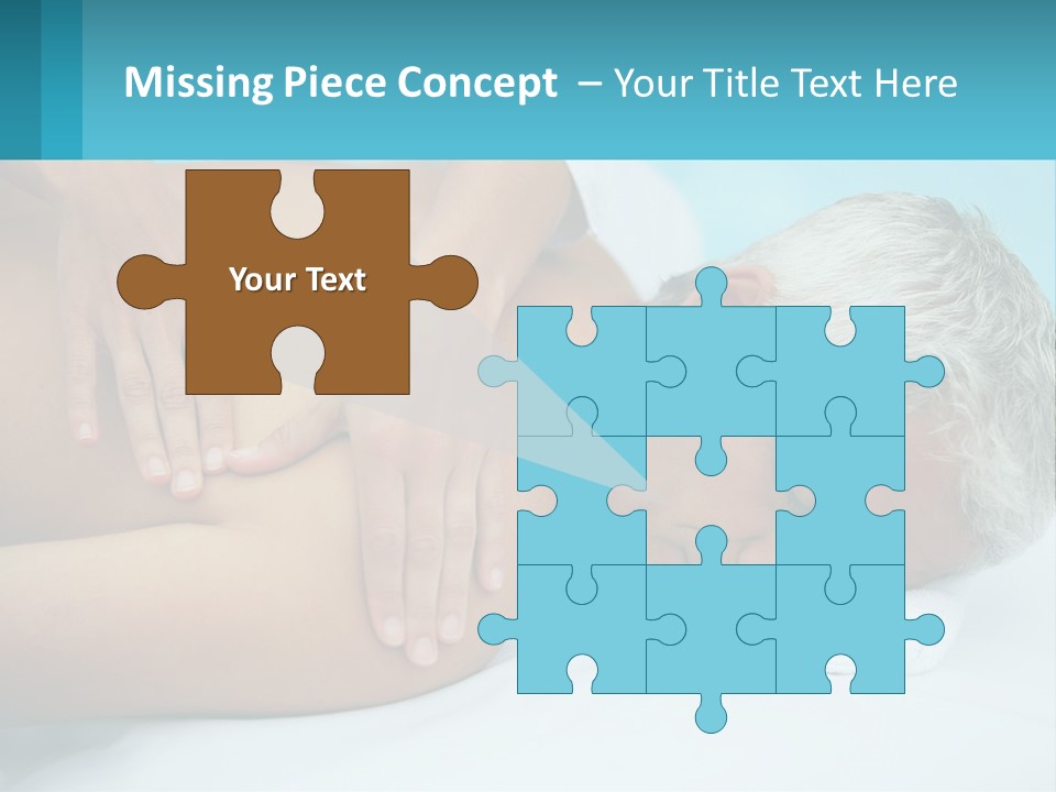 A Man Getting A Back Massage From A Woman PowerPoint Template