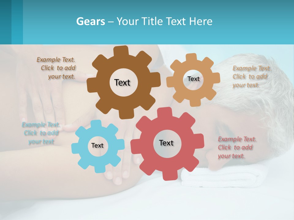 A Man Getting A Back Massage From A Woman PowerPoint Template