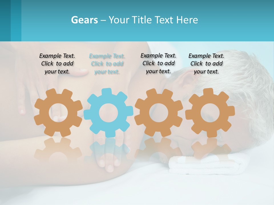 A Man Getting A Back Massage From A Woman PowerPoint Template