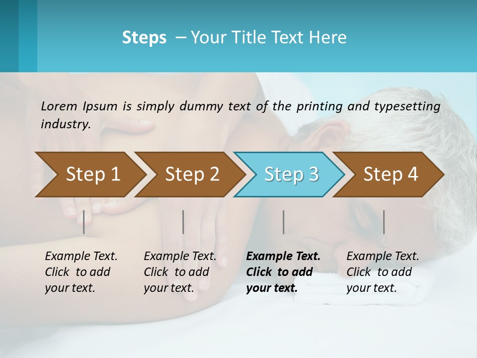 A Man Getting A Back Massage From A Woman PowerPoint Template